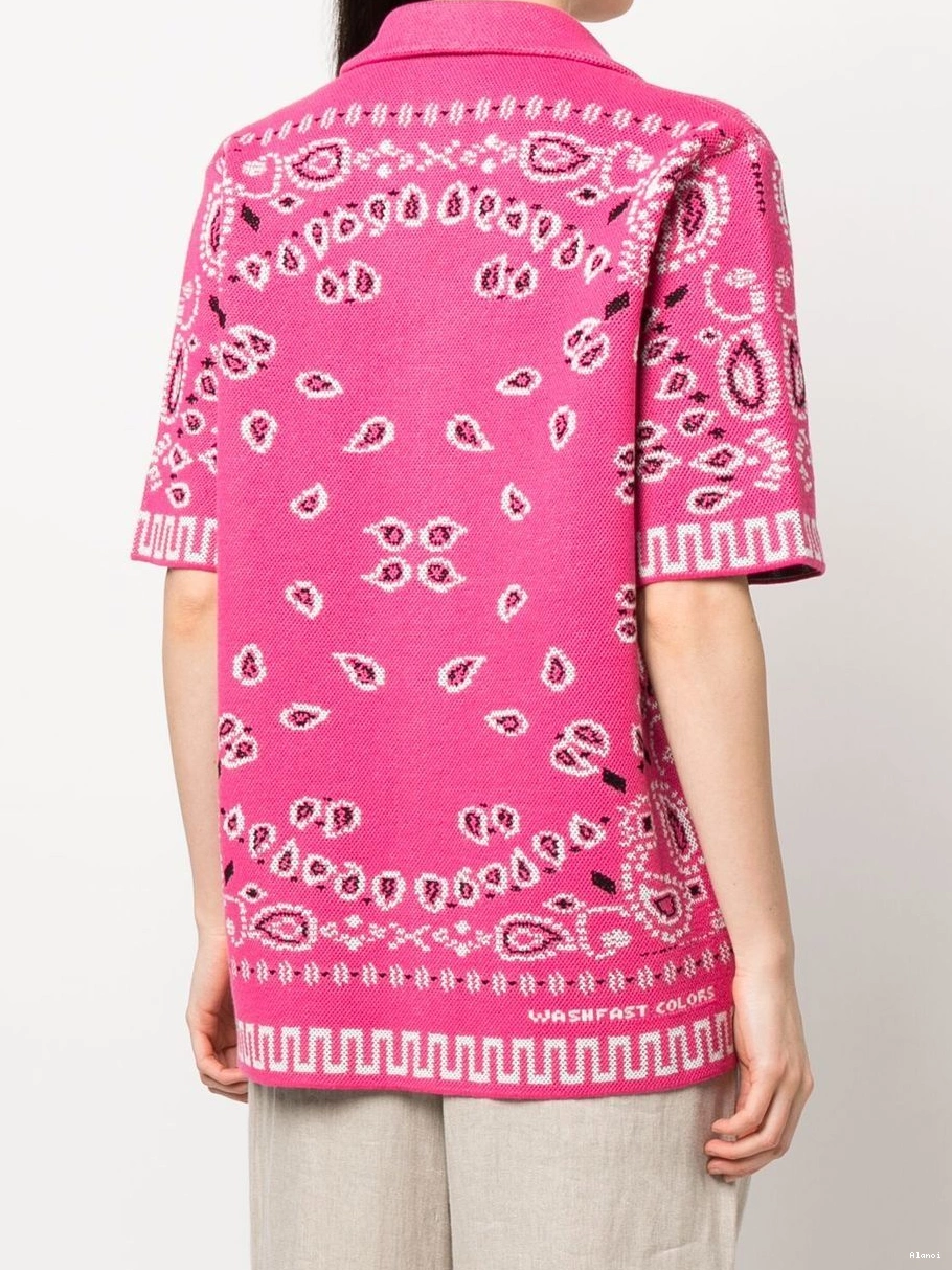 Affordable Alanui short-sleeved Women shirt paisley-print 0825
